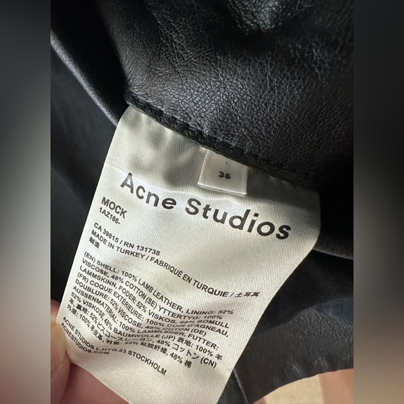 ACNE STUDIOS Leather Moto Jacket - Picture 4 of 7
